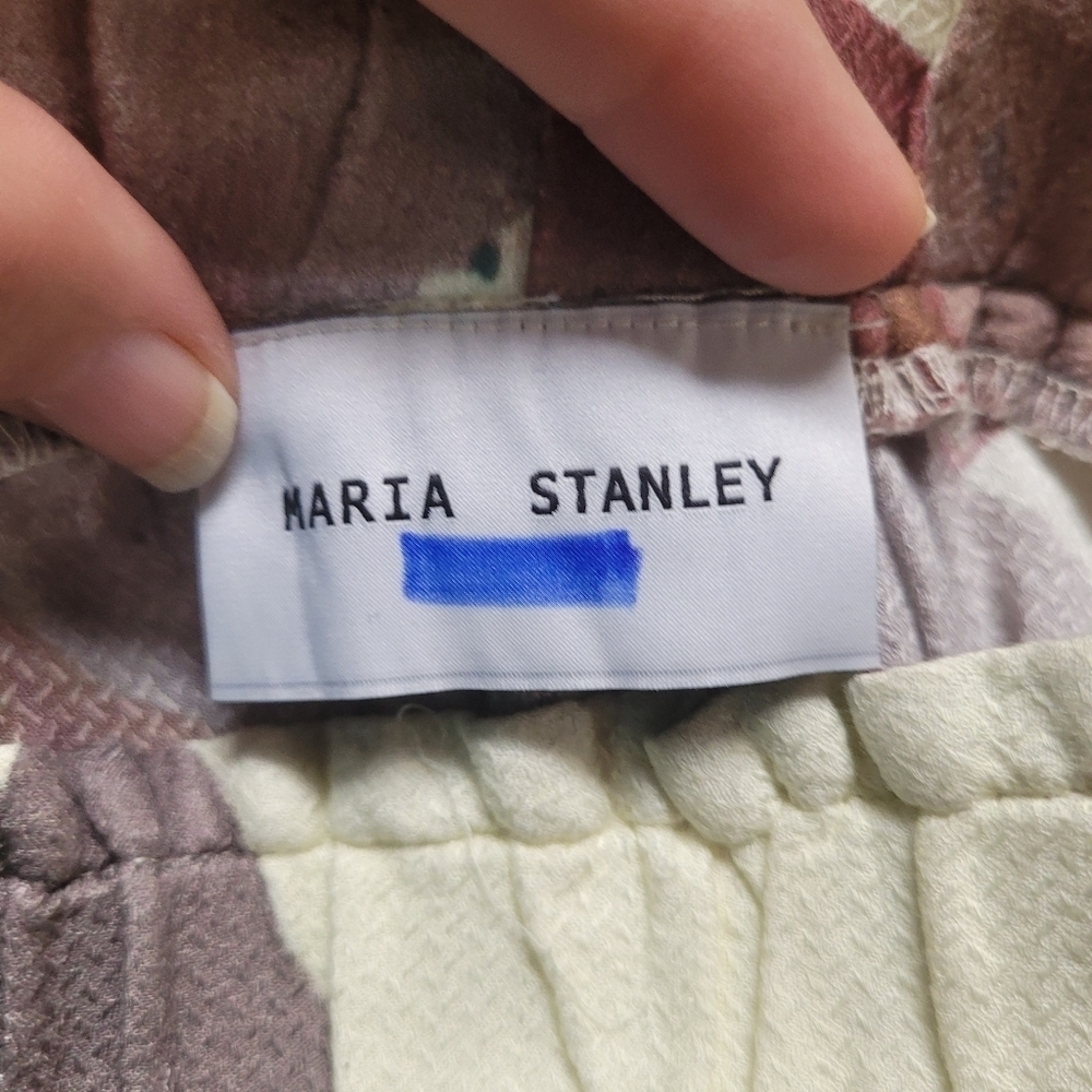 Maria Stanley Camo Print Rayon Pants - Picture 2 of 6